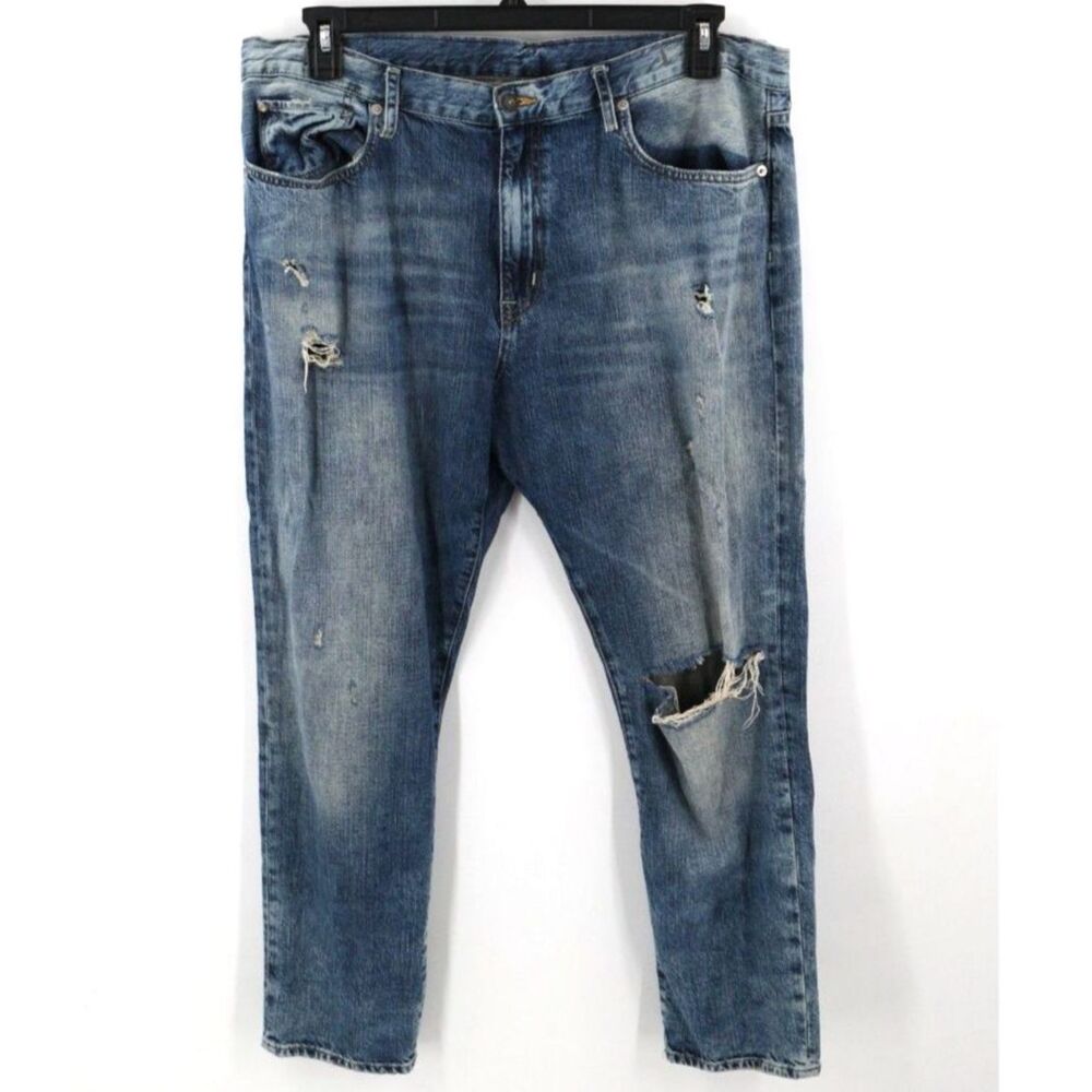 Denim and Supply Ralph Lauren Womens Boyfriend Fit Distressed Jeans Size 32